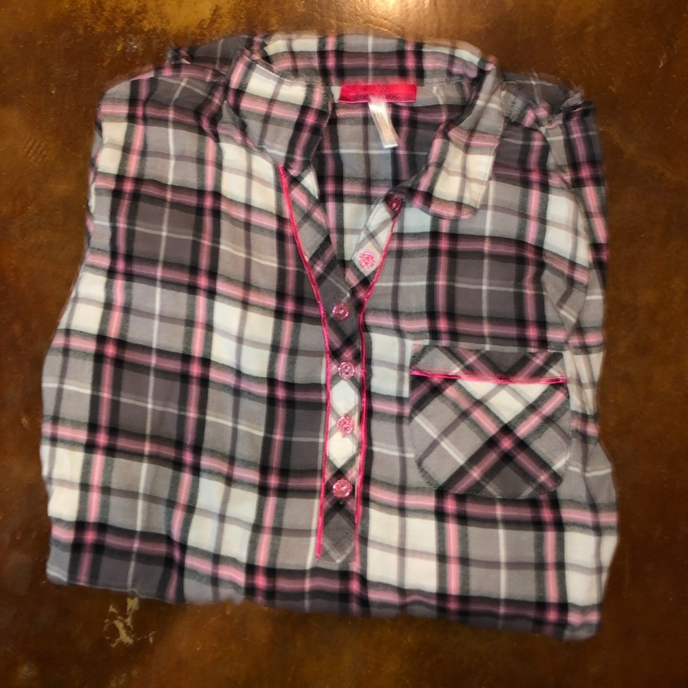 Plaid night shirt